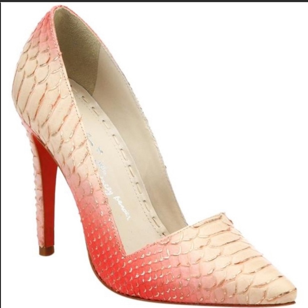 Alice and Olivia Dina ombré metallic heels